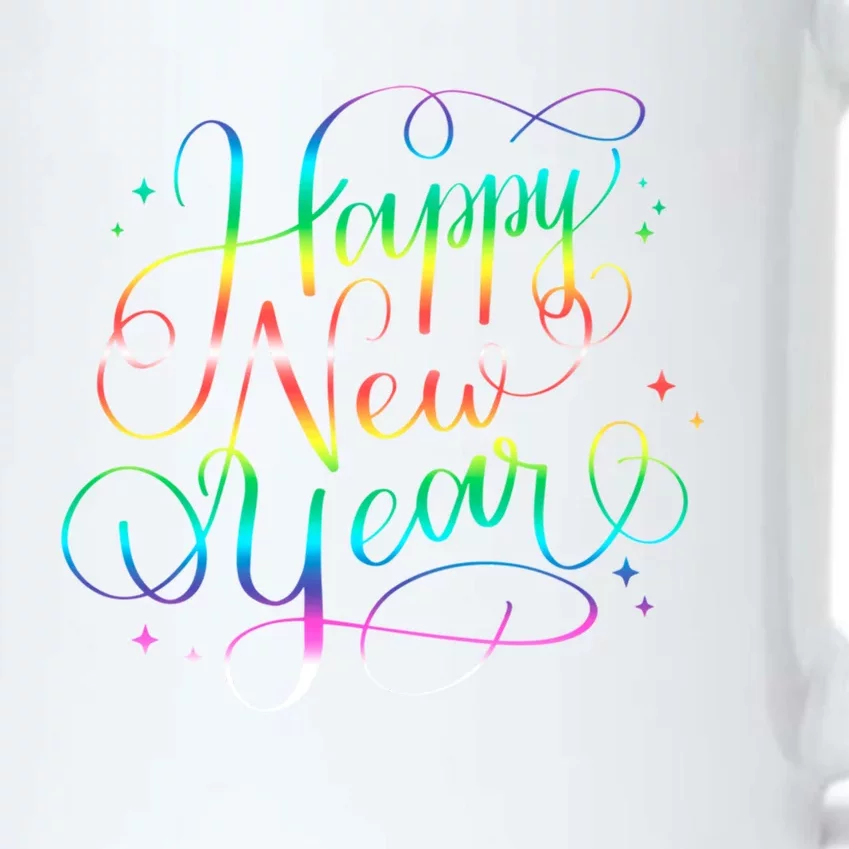 Happy New Year New YearS Eve Party Countdown Gift Black Color Changing Mug