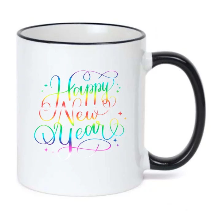 Happy New Year New YearS Eve Party Countdown Gift Black Color Changing Mug