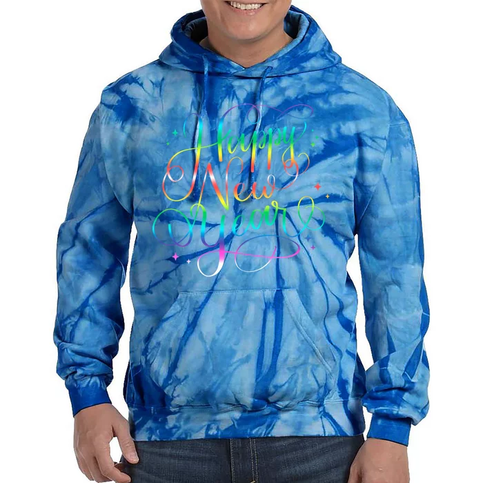 Happy New Year New YearS Eve Party Countdown Gift Tie Dye Hoodie