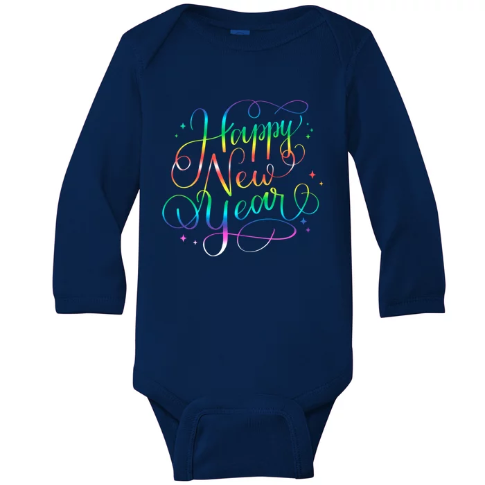 Happy New Year New YearS Eve Party Countdown Gift Baby Long Sleeve Bodysuit