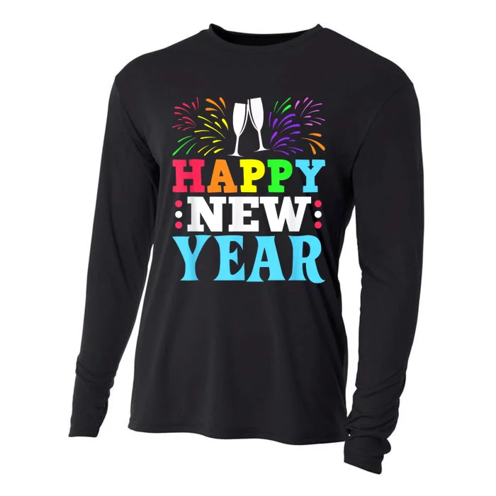 Happy New Year Cooling Performance Long Sleeve Crew