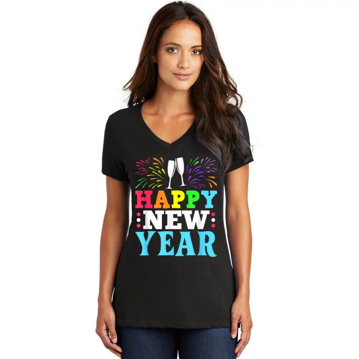 Happy New Year Women's V-Neck T-Shirt