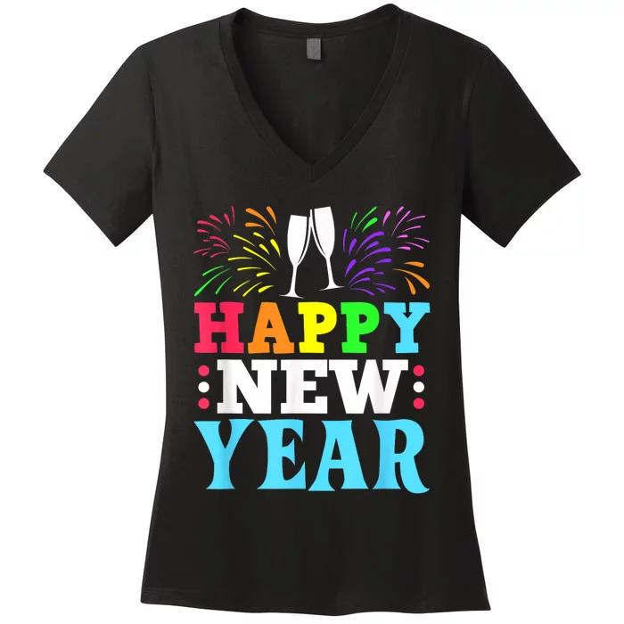 Happy New Year Women's V-Neck T-Shirt