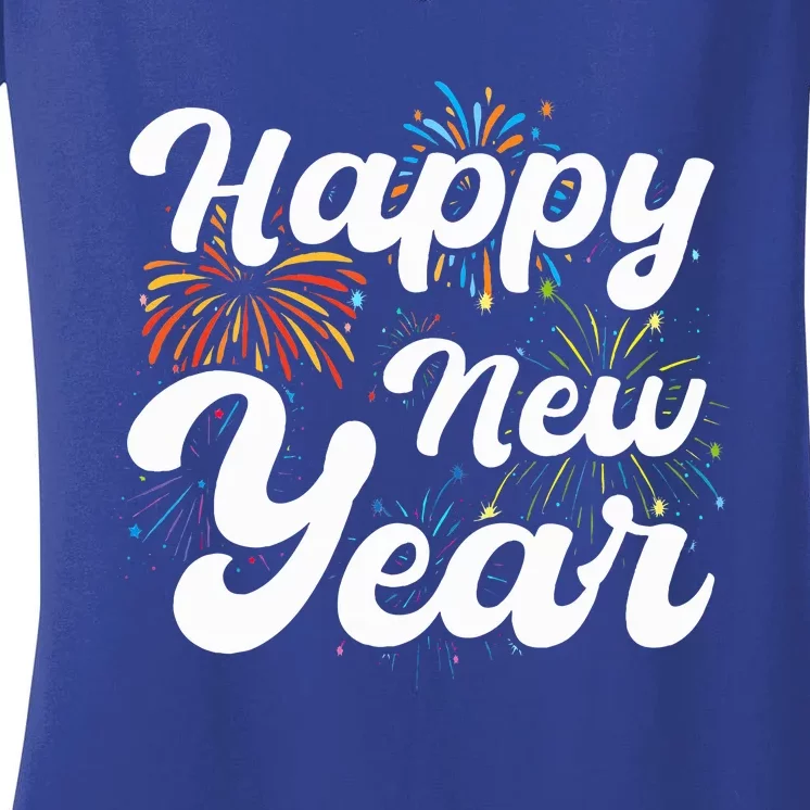 happy new year new year new party 2024 Women's V-Neck T-Shirt