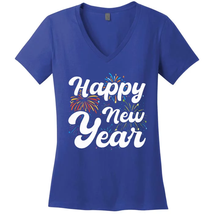 happy new year new year new party 2024 Women's V-Neck T-Shirt