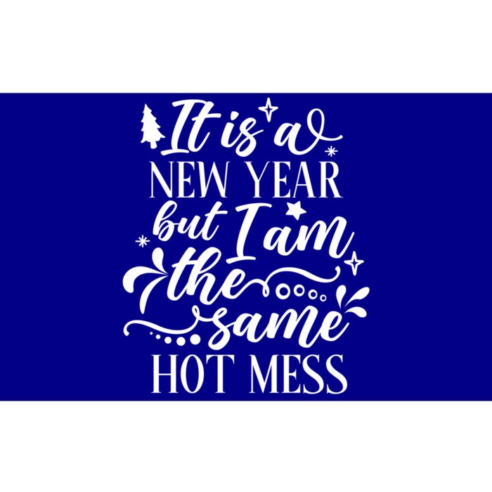 Hilarious New Year Funny Joke Same Hot Mess Cute Gift Bumper Sticker