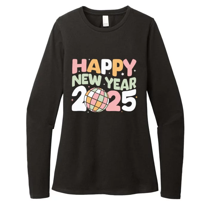 Happy New Year 2025 Holiday Womens CVC Long Sleeve Shirt