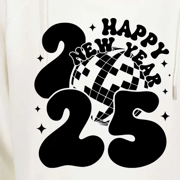 Happy New Year 2025 Womens Funnel Neck Pullover Hood