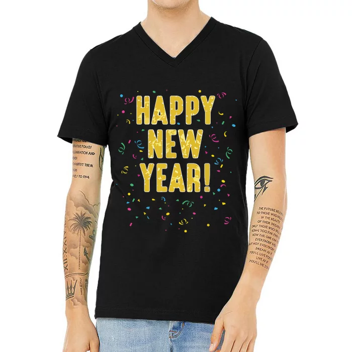 Happy New Year V-Neck T-Shirt