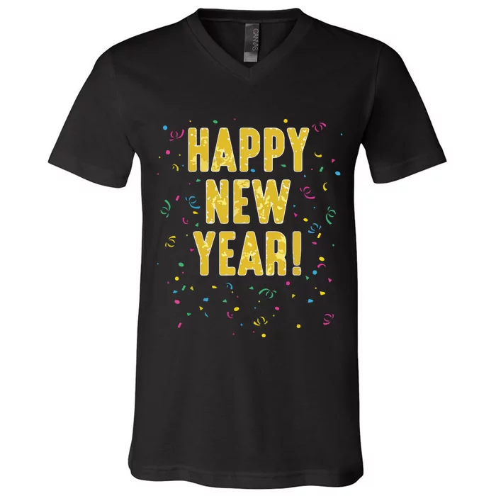 Happy New Year V-Neck T-Shirt