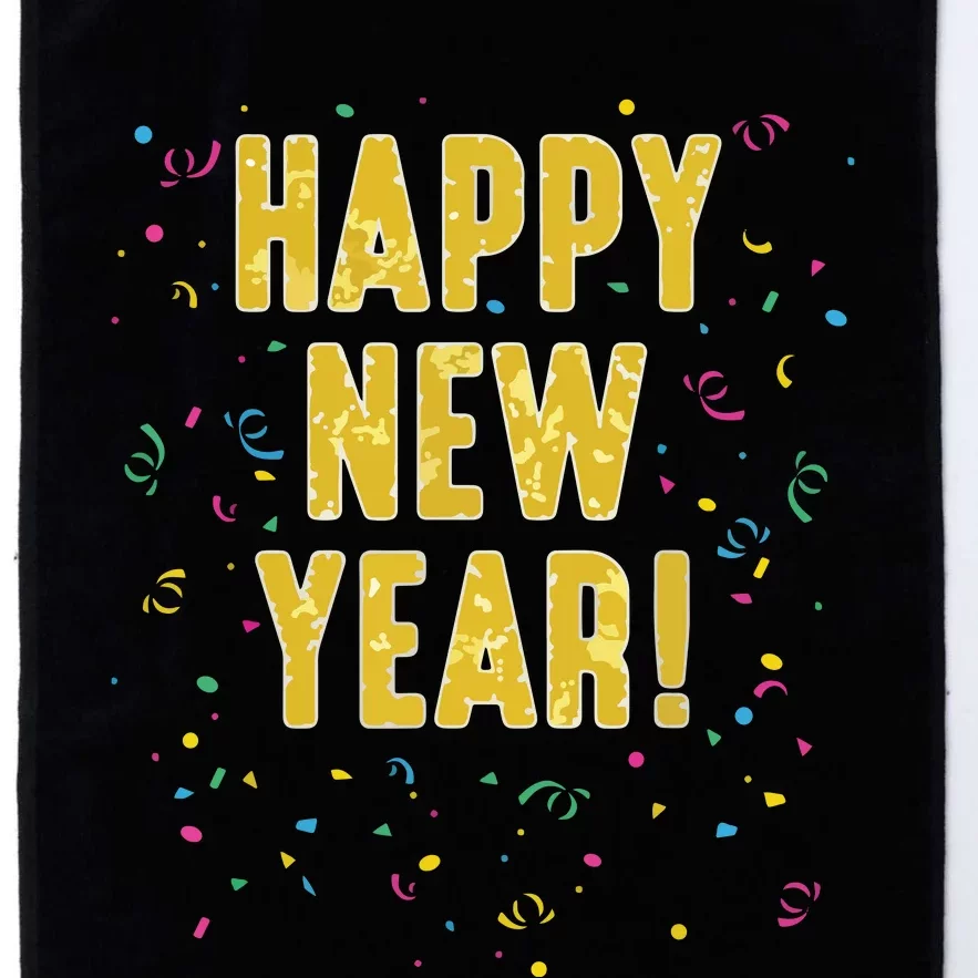 Happy New Year Platinum Collection Golf Towel