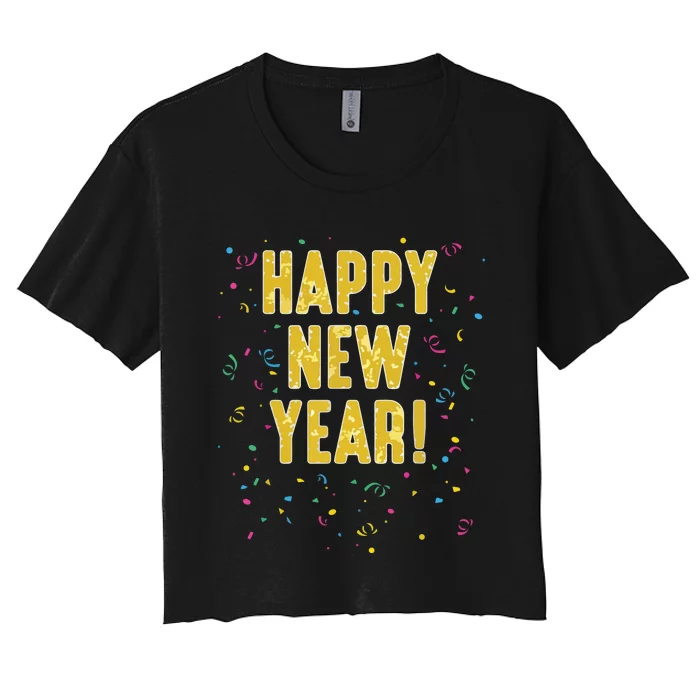 Happy New Year Women's Crop Top Tee