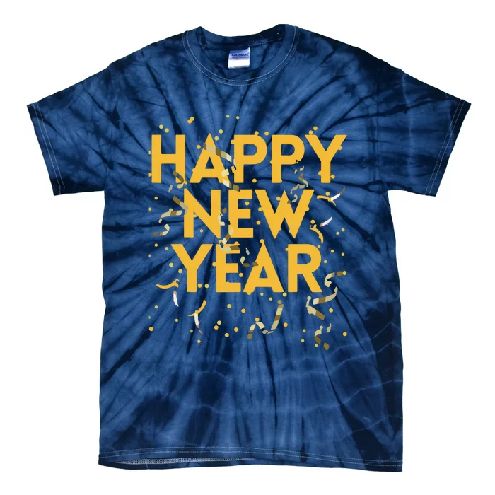 Happy New Year NYE Party Funny New Years Eve Confetti Tie-Dye T-Shirt