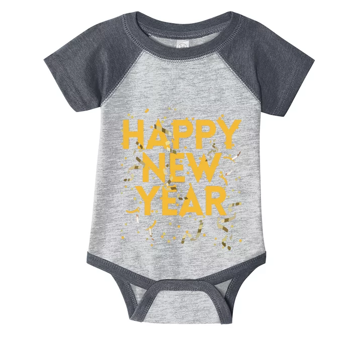 Happy New Year NYE Party Funny New Years Eve Confetti Infant Baby Jersey Bodysuit