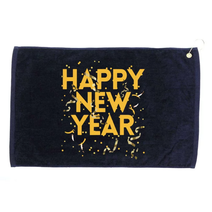 Happy New Year NYE Party Funny New Years Eve Confetti Grommeted Golf Towel