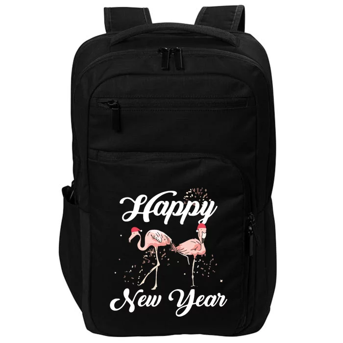 Happy New Year Outfit Gift For Flamingo Lover New Years Day Impact Tech Backpack