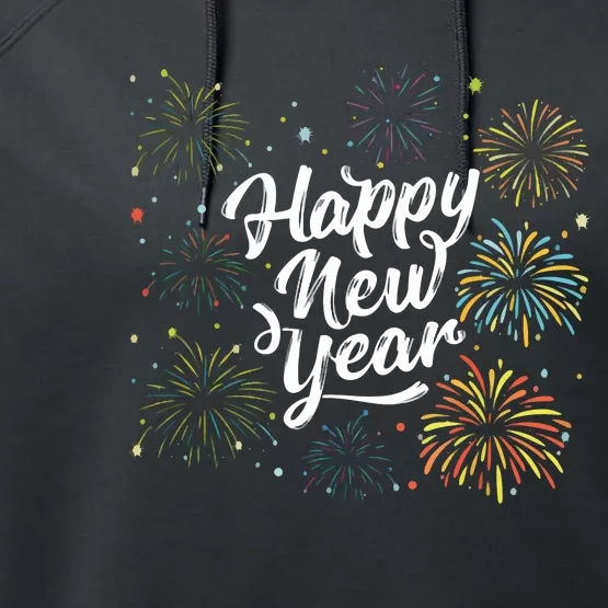 Happy New Year Party Funny New Year's Eve Performance Fleece Hoodie