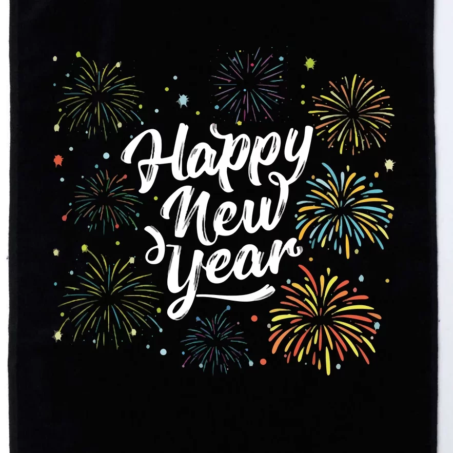 Happy New Year Party Funny New Year's Eve Platinum Collection Golf Towel