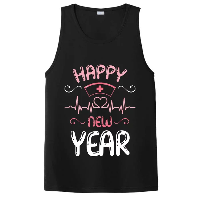 Happy New Year Nurses Happy New Years Eve Performance Tank