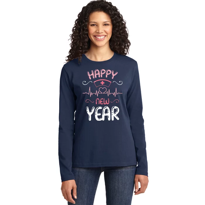 Happy New Year Nurses Happy New Years Eve Ladies Long Sleeve Shirt