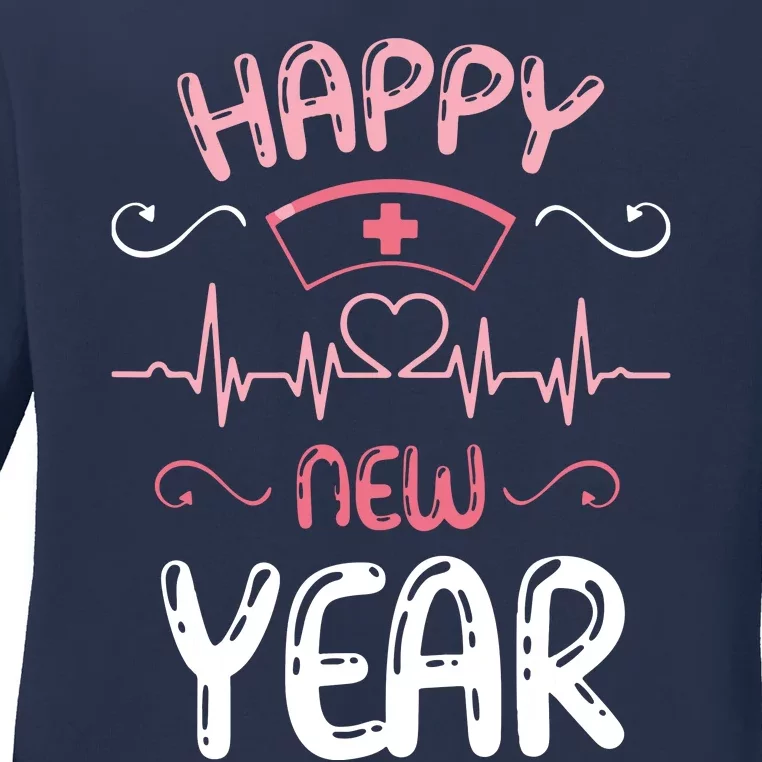 Happy New Year Nurses Happy New Years Eve Ladies Long Sleeve Shirt