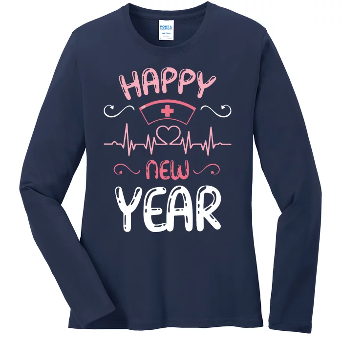 Happy New Year Nurses Happy New Years Eve Ladies Long Sleeve Shirt