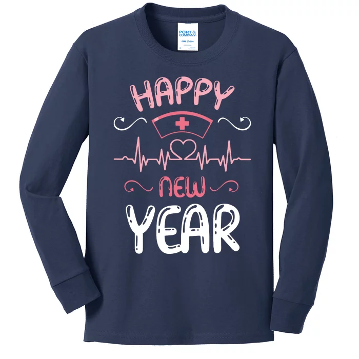 Happy New Year Nurses Happy New Years Eve Kids Long Sleeve Shirt