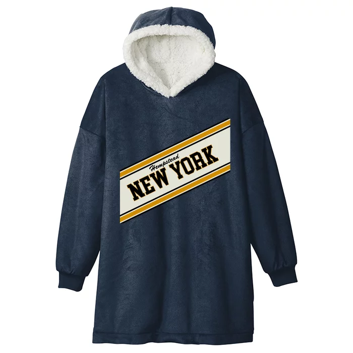 Hempstead New York Varsity Logo Hooded Wearable Blanket