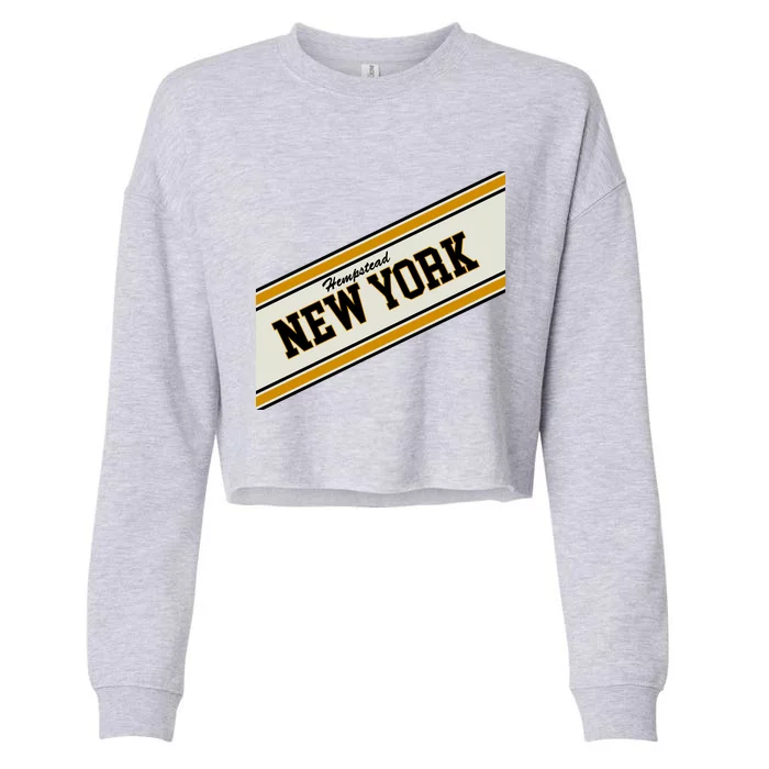 Hempstead New York Varsity Logo Cropped Pullover Crew