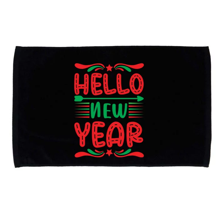 Hello New Year Microfiber Hand Towel