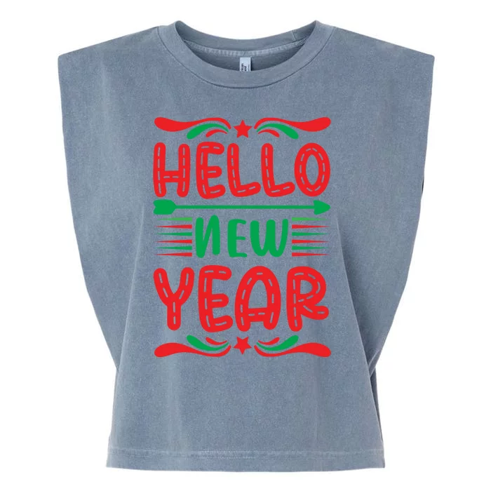 Hello New Year Garment-Dyed Women's Muscle Tee