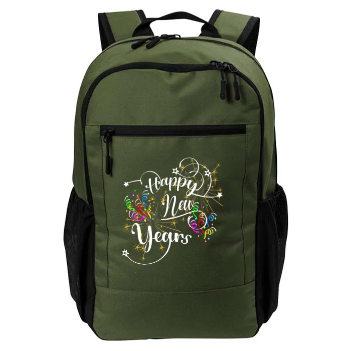 Happy New Year Day Eve Party Fireworks Daily Commute Backpack