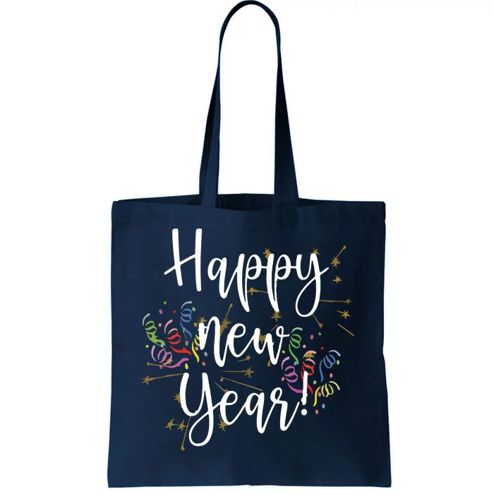 Happy New Year Day Eve Party Fireworks Confetti Costume Tote Bag