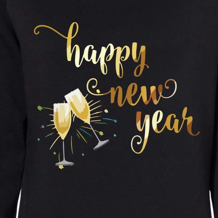 Happy New Year Best Wishes Fresh Start Tee Womens California Wash Sweatshirt