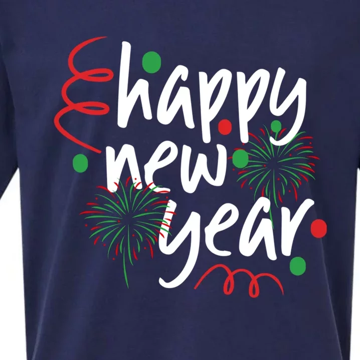 Happy New Year For Gift Sueded Cloud Jersey T-Shirt