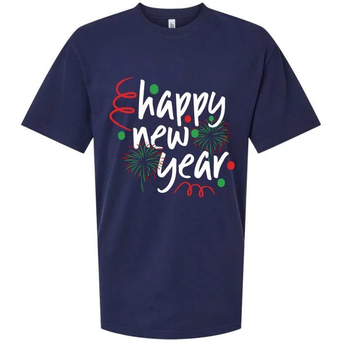 Happy New Year For Gift Sueded Cloud Jersey T-Shirt