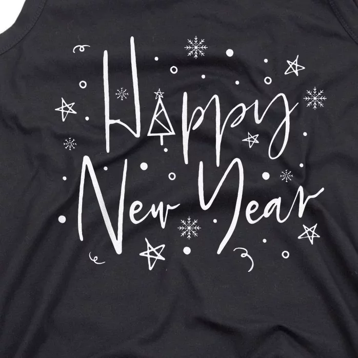 Happy New Year Friend Family Matching Outfit Tank Top