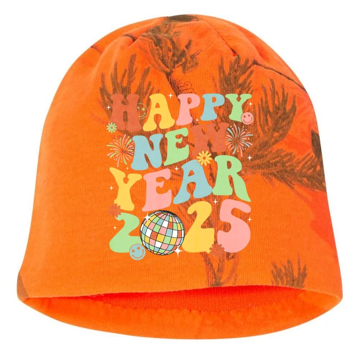 Happy New Year Party 2025 Groovy Family Matching Kati - Camo Knit Beanie