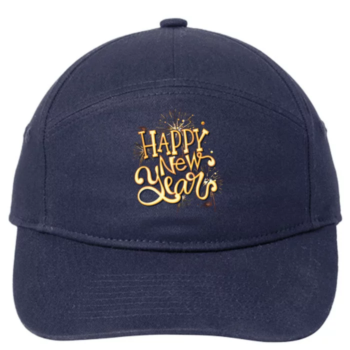 Happy New Year New Years Eve Party 7-Panel Snapback Hat