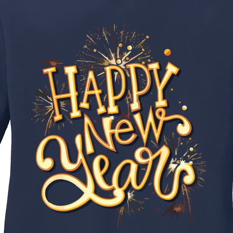 Happy New Year New Years Eve Party Ladies Long Sleeve Shirt