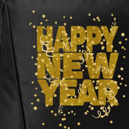 Happy New Year Nye Party Gift Funny New Years Eve Confetti Gift City Backpack