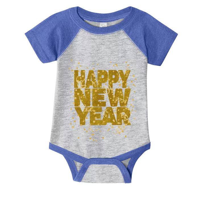 Happy New Year Nye Party Gift Funny New Years Eve Confetti Gift Infant Baby Jersey Bodysuit