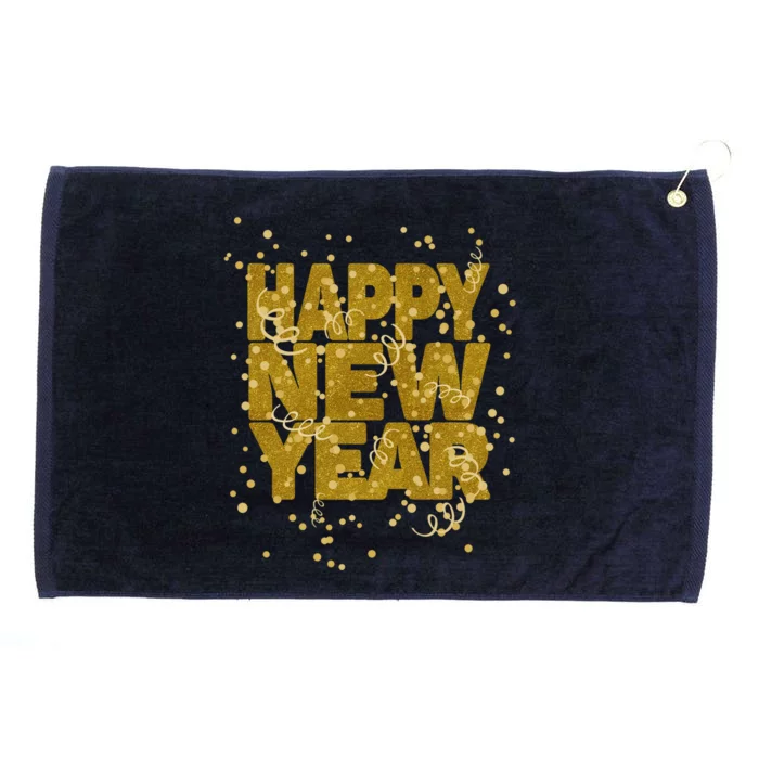 Happy New Year Nye Party Gift Funny New Years Eve Confetti Gift Grommeted Golf Towel