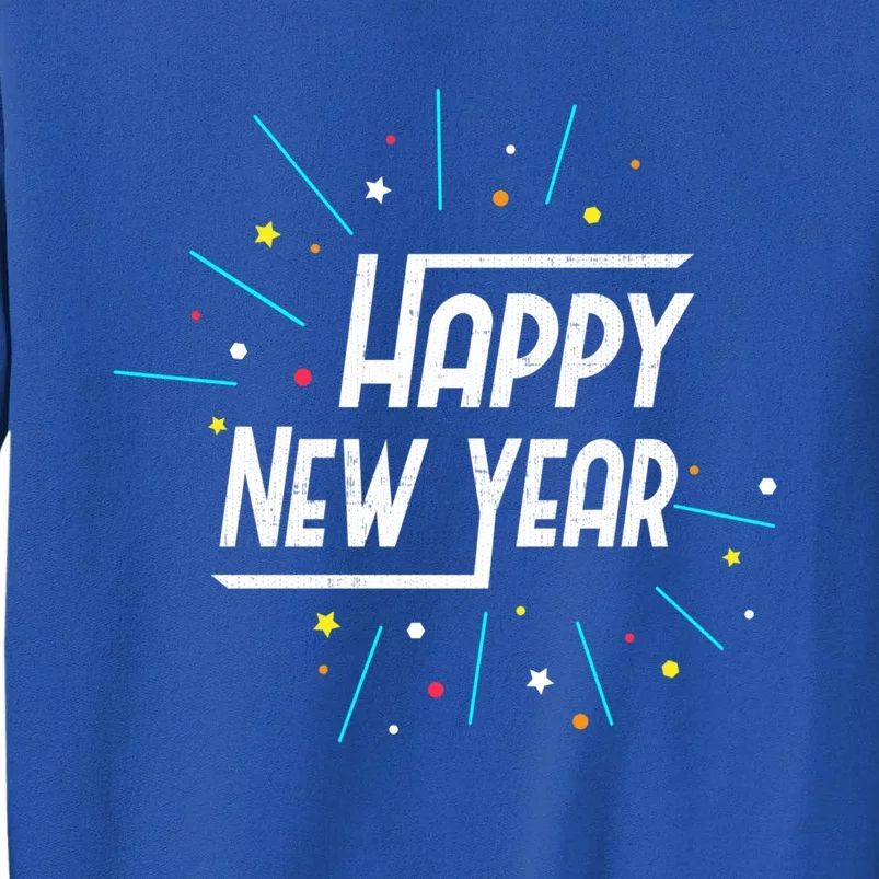 Happy New Year Fireworks Gift Funny Gift Tall Sweatshirt