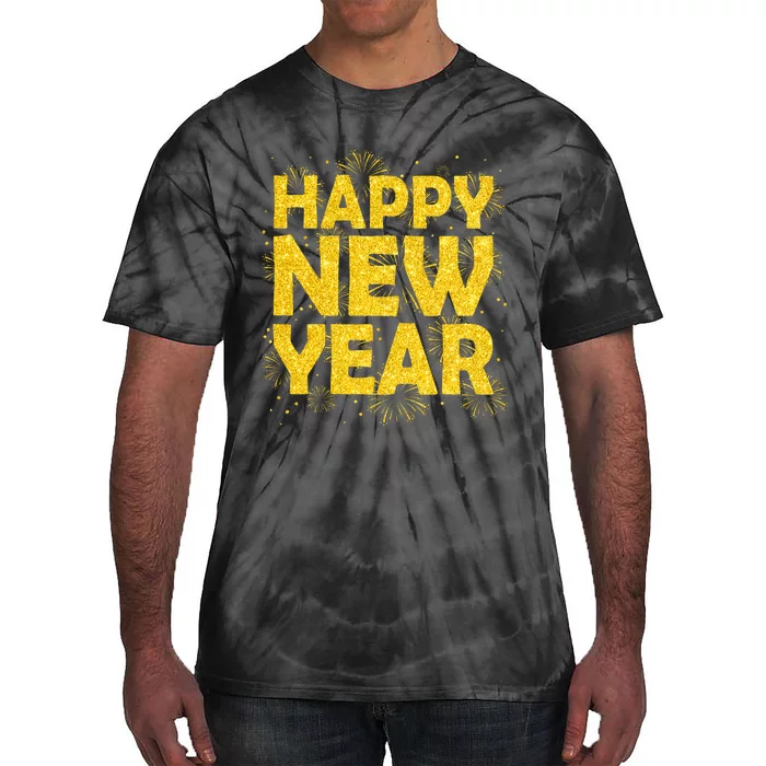 Happy New Year Nye Party 2024 Funny New Years Eve Confetti Tie-Dye T-Shirt