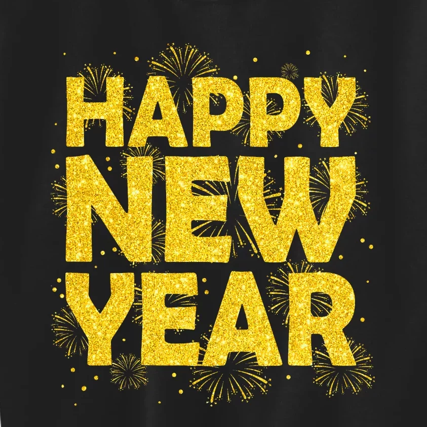 Happy New Year Nye Party 2024 Funny New Years Eve Confetti Kids Sweatshirt