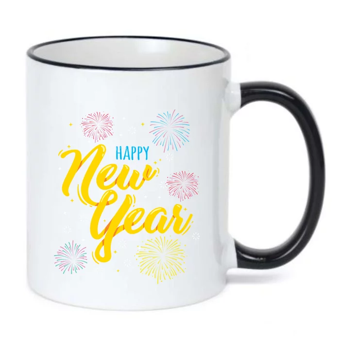 Happy New Year Gift Funny Gift Black Color Changing Mug