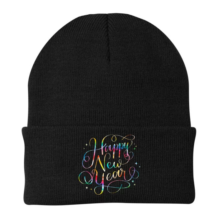 Happy New Years Eve Party Favors 2024 Family Matching Knit Cap Winter Beanie