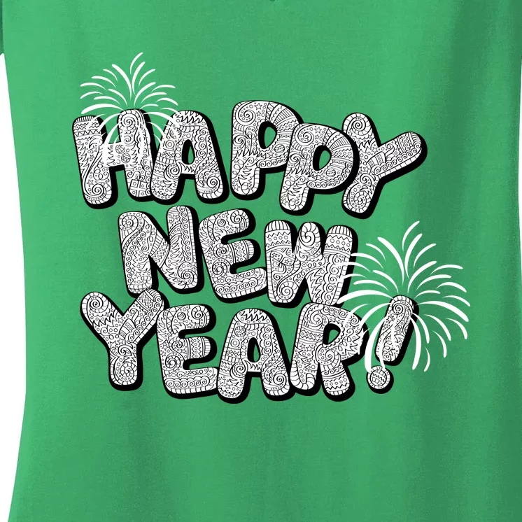 Happy New Year Gift Women's V-Neck T-Shirt