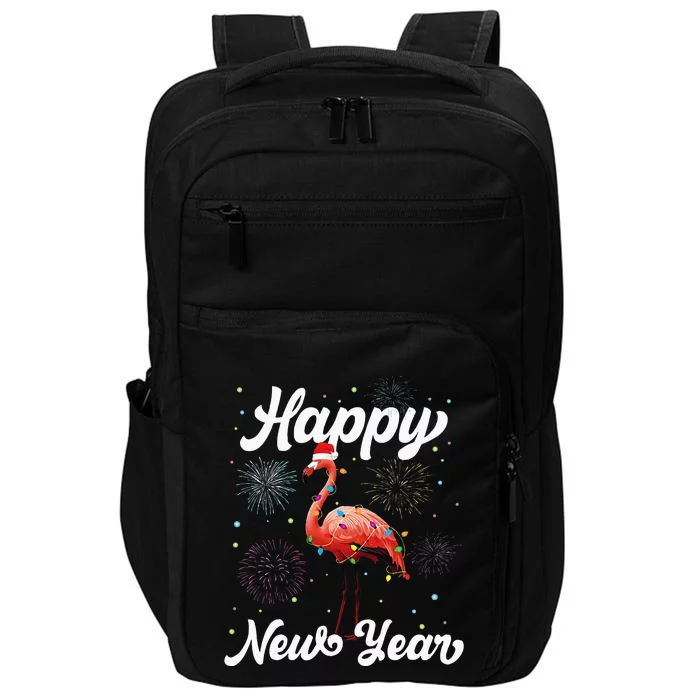 Happy New Year Flamingo Lover New Years Day Family Matching Impact Tech Backpack